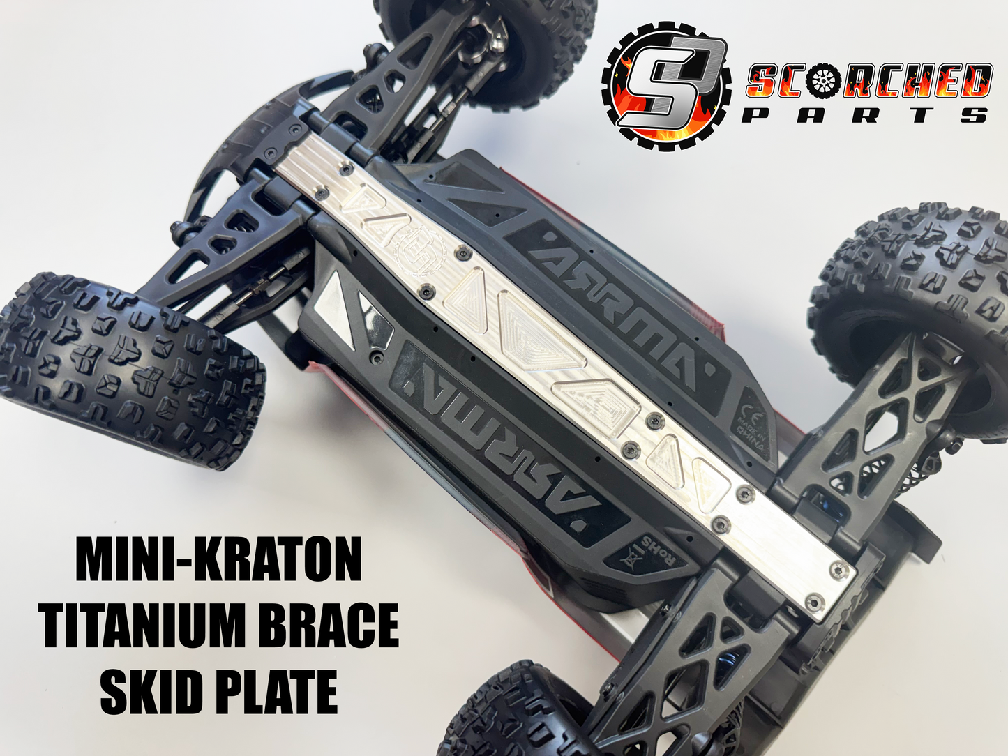 Titanium Chassis Brace / Skid - Arrma Mini Kraton