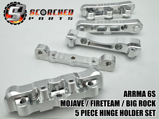 Full 5pc Hinge Holder set - for Arrma 1/7 Mojave/Big Rock