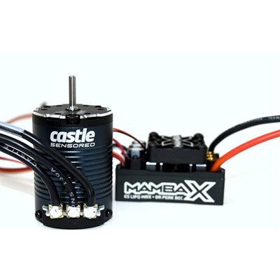 CASTLE MAMBA X, SENSORED, 25.2V WP ESC AND 1406-2850KV SENSORED CRAWLER COMBO