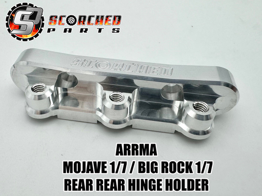 Billet Hinge Pin Holder  REAR REAR - Arrma Mojave 6s / Big Rock 1/7 / Fireteam