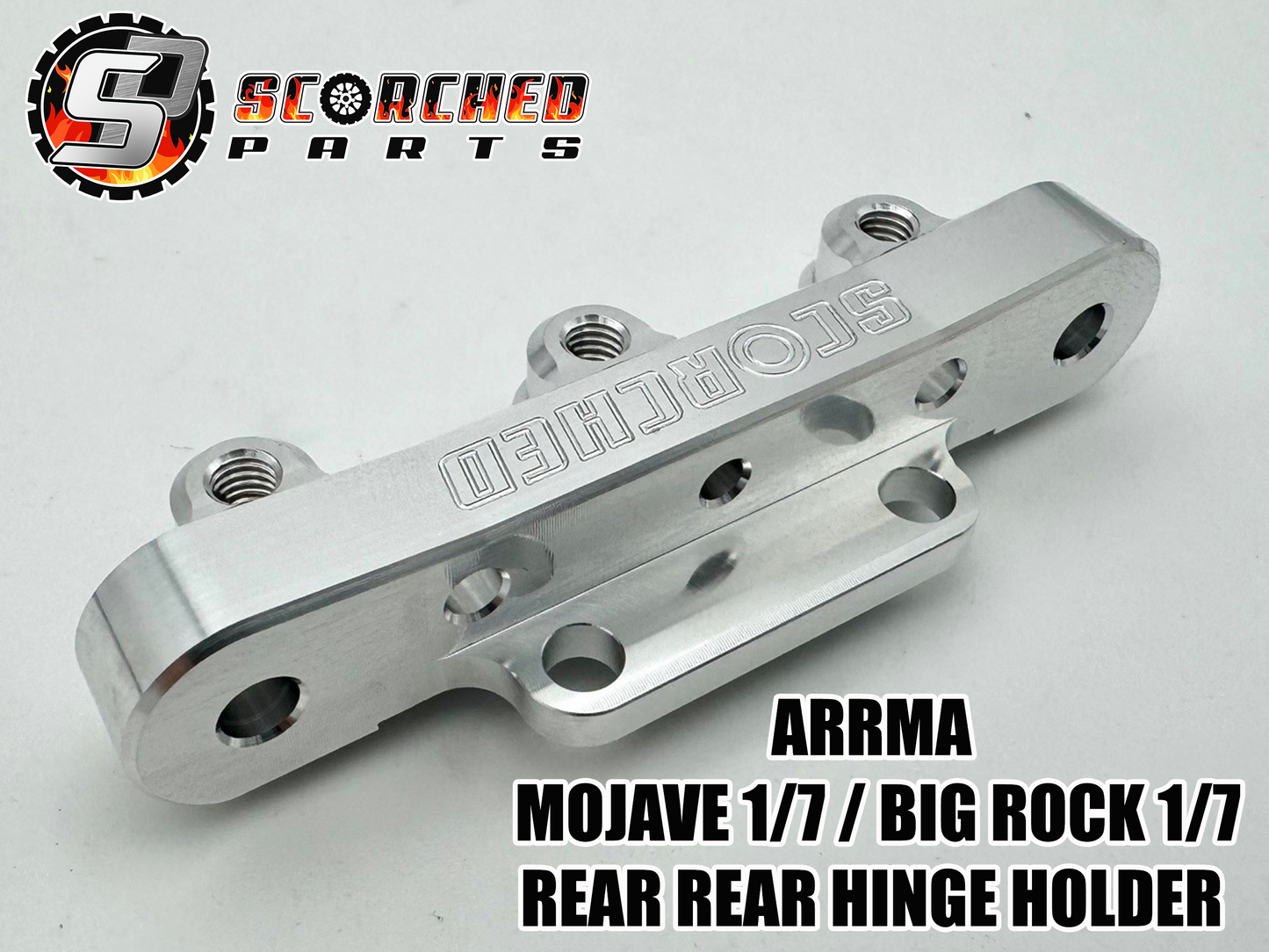 Billet Hinge Pin Holder  REAR REAR - Arrma Mojave 6s / Big Rock 1/7 / Fireteam