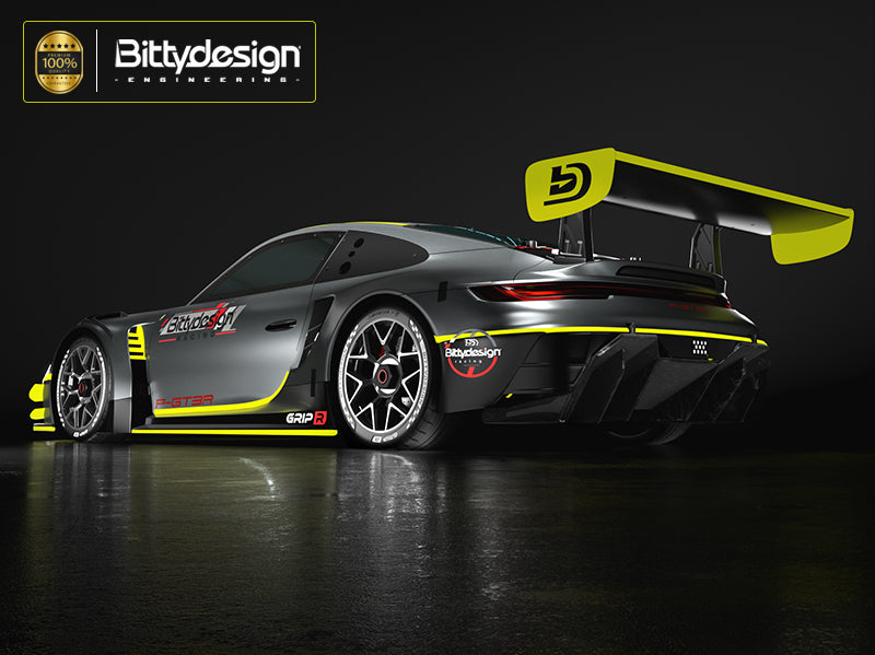 Bitty Design P-GT3R 1/7 Clear Body - ARRMA Infraction/Limitless (1.5mm Thick) BD-AR7-PGT3R