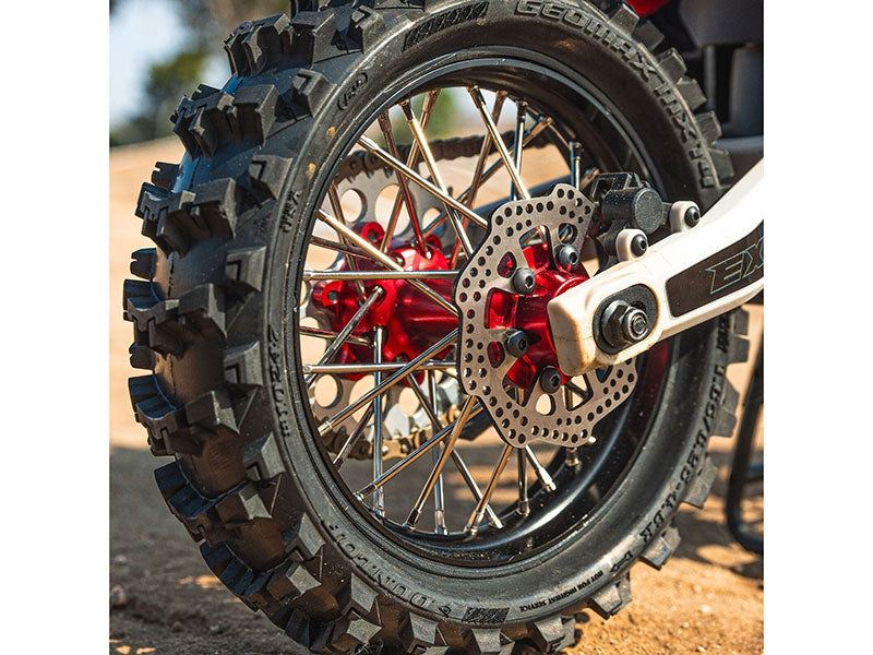 Pro-Line 1/4 Pro-Spec Aluminum V2 Bead Rear Wheel Black/Red (1): Promoto-MX G-PRO283700T2