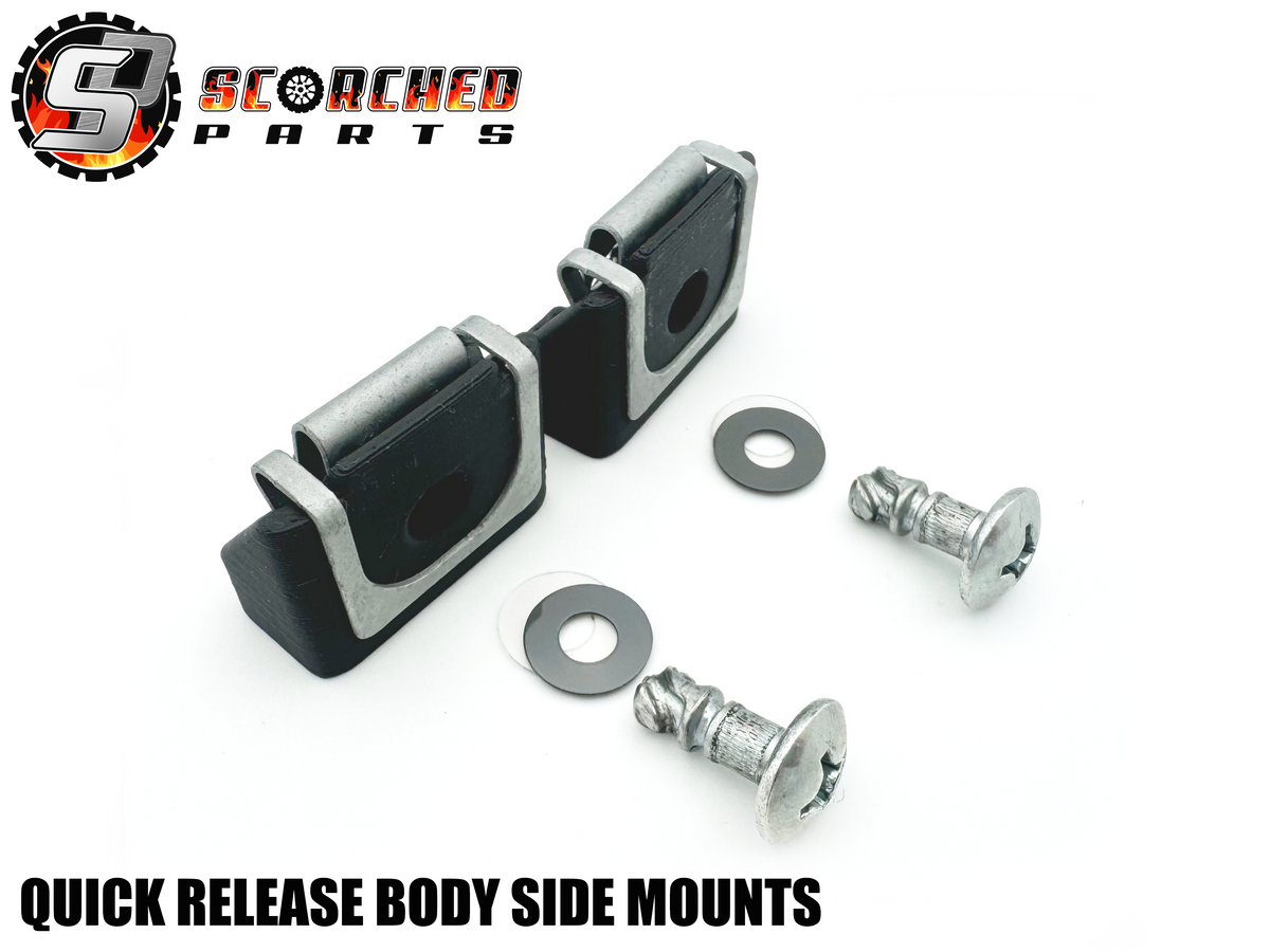 Body Mount Clips Body Mount Quick Release - Body Side mounts Pair – Scorched Parts RC