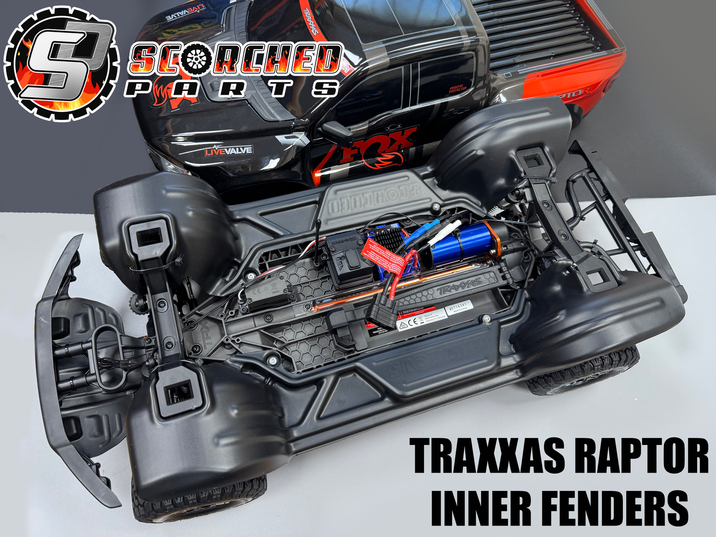 Inner Fender Wells / Mudguards - for Traxxas Raptor