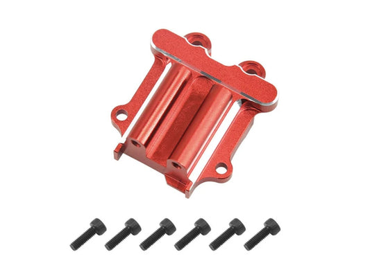 RC Overhaul Rear Gearbox Cover, Red Aluminum, Grom G-RCO-AR029R
