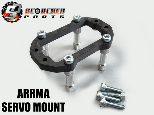 Carbon Fibre Servo Mount Upgrade - for all Arrma 6s 1/8th, 1/7th