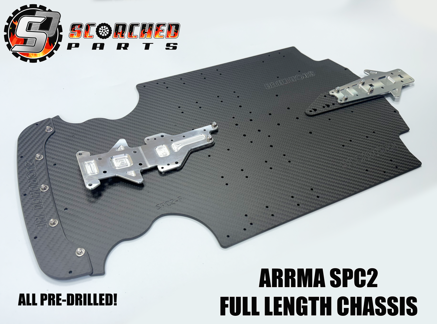 Carbon Fibre Full Length Chassis - for Arrma Limitless, Infraction and Felony