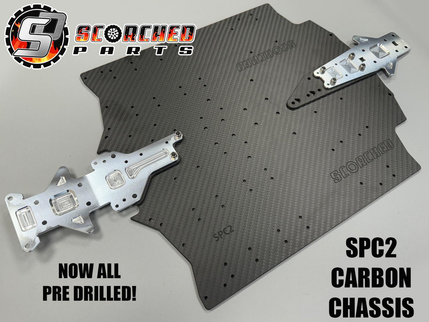 Carbon Fibre GT width Chassis - for Arrma Limitless, Infraction and Felony