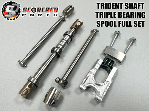 Trident Shaft & Triple Bearing Spool Set - SPC2 / Arrma Limitless / Infraction /Felony