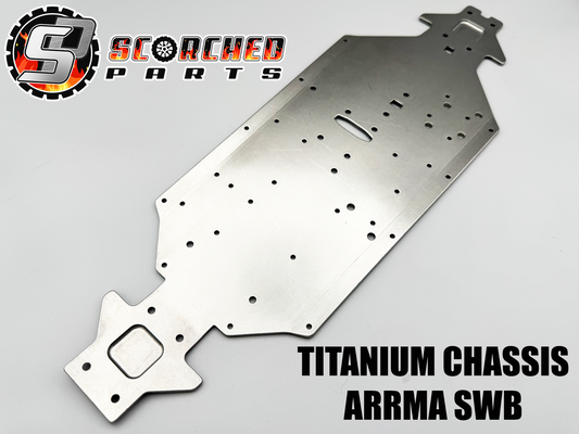 Titanium Chassis - for Arrma 6s SWB Outcast, Notorious, Typhon