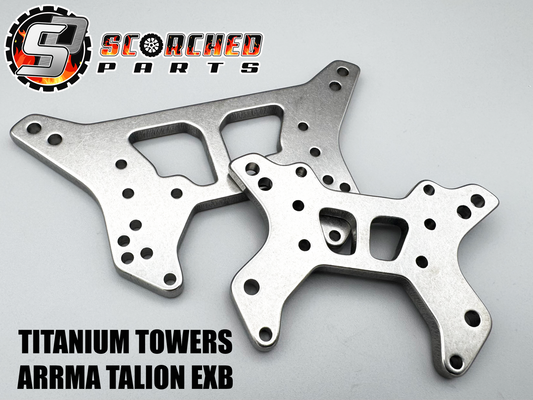 Titanium Shock Towers - for Arrma Talion EXB