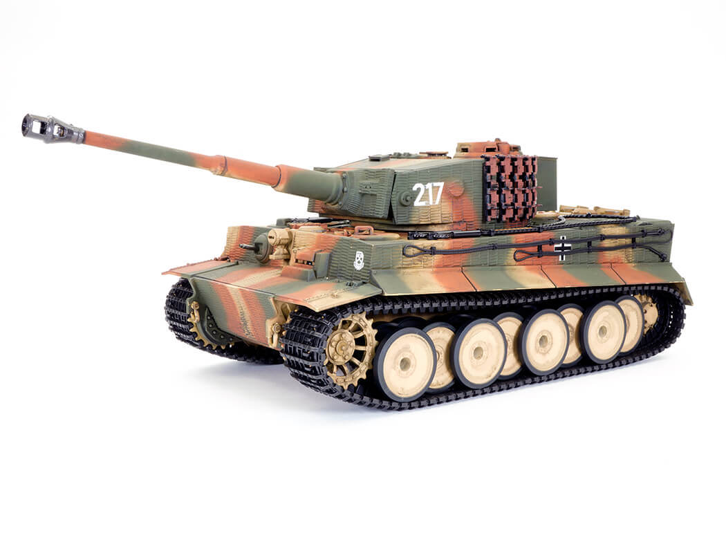 TAIGEN 1:24 TIGER 1 IR BATTLE TANK MIDDLE VERSION - CAMO