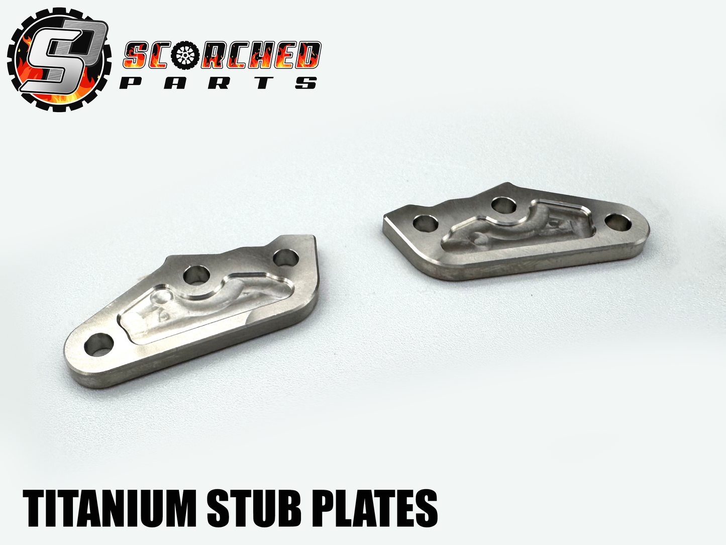 Titanium Steering Stub Plate Pair - for Arrma 6s and 1/7th