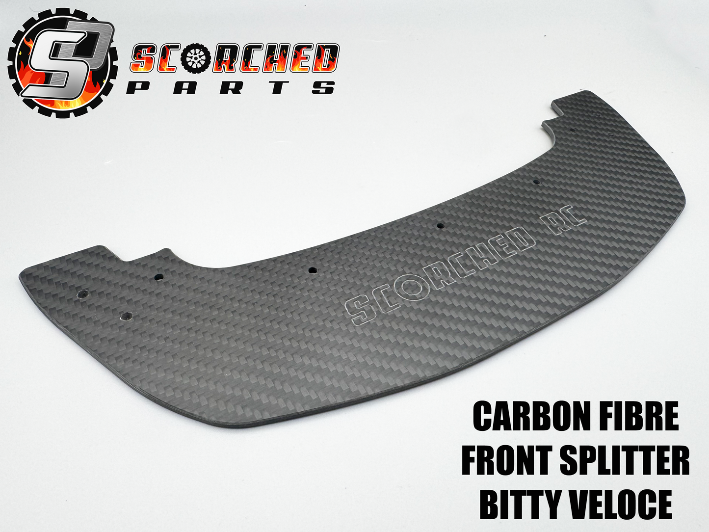 Carbon Fibre Front Splitter - for Arrma 1/7 / Bitty Veloce