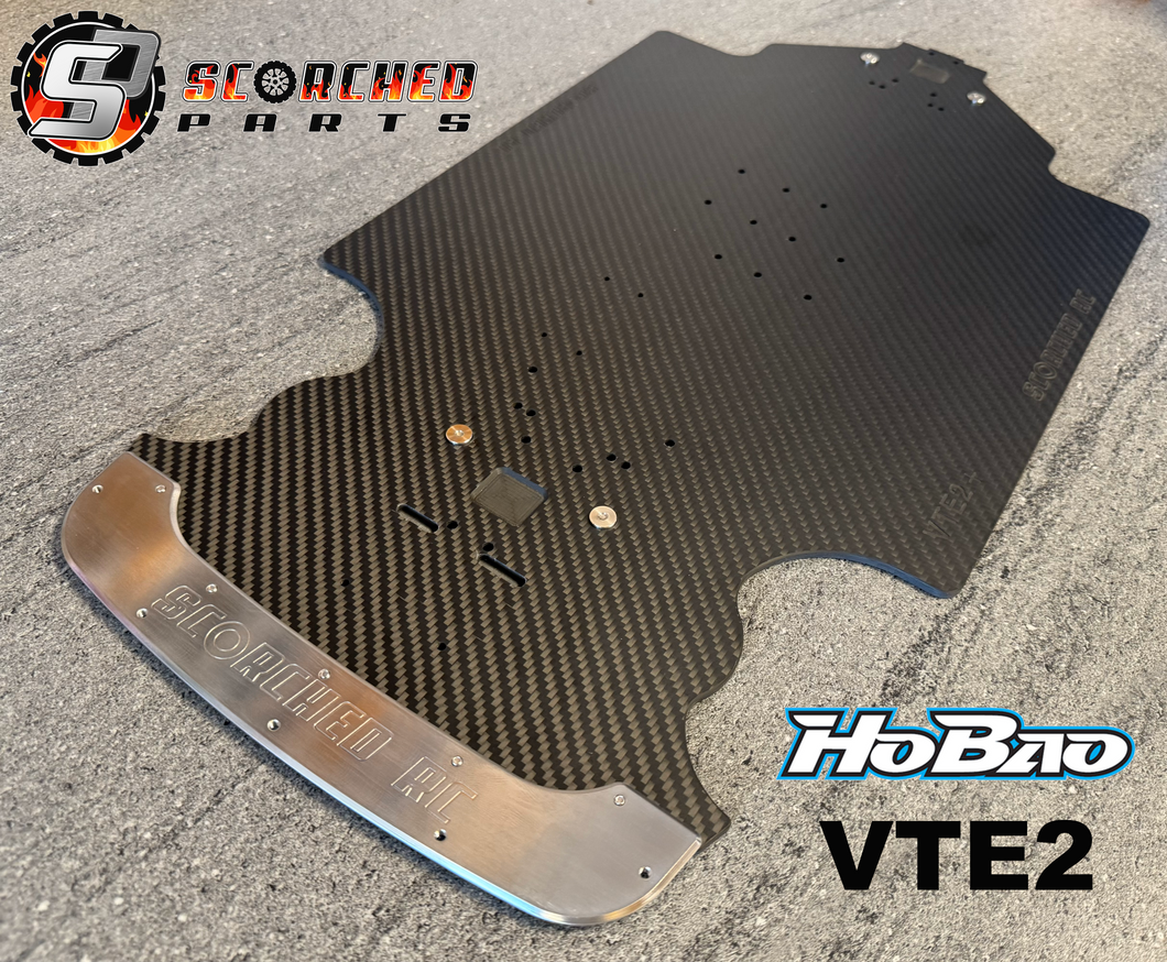 Carbon Fibre Extended Chassis - for Hobao 1/7th VTE2