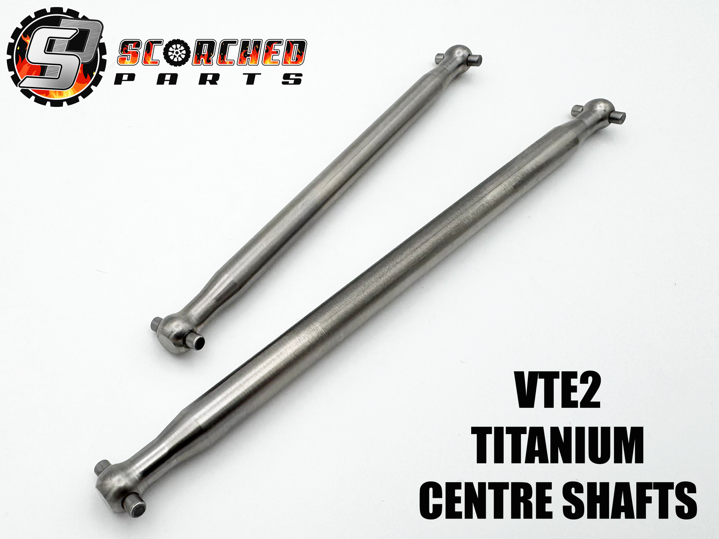 Titanium Centre Drive Shaft Pair - for Hobao VTE2 (V1&2)
