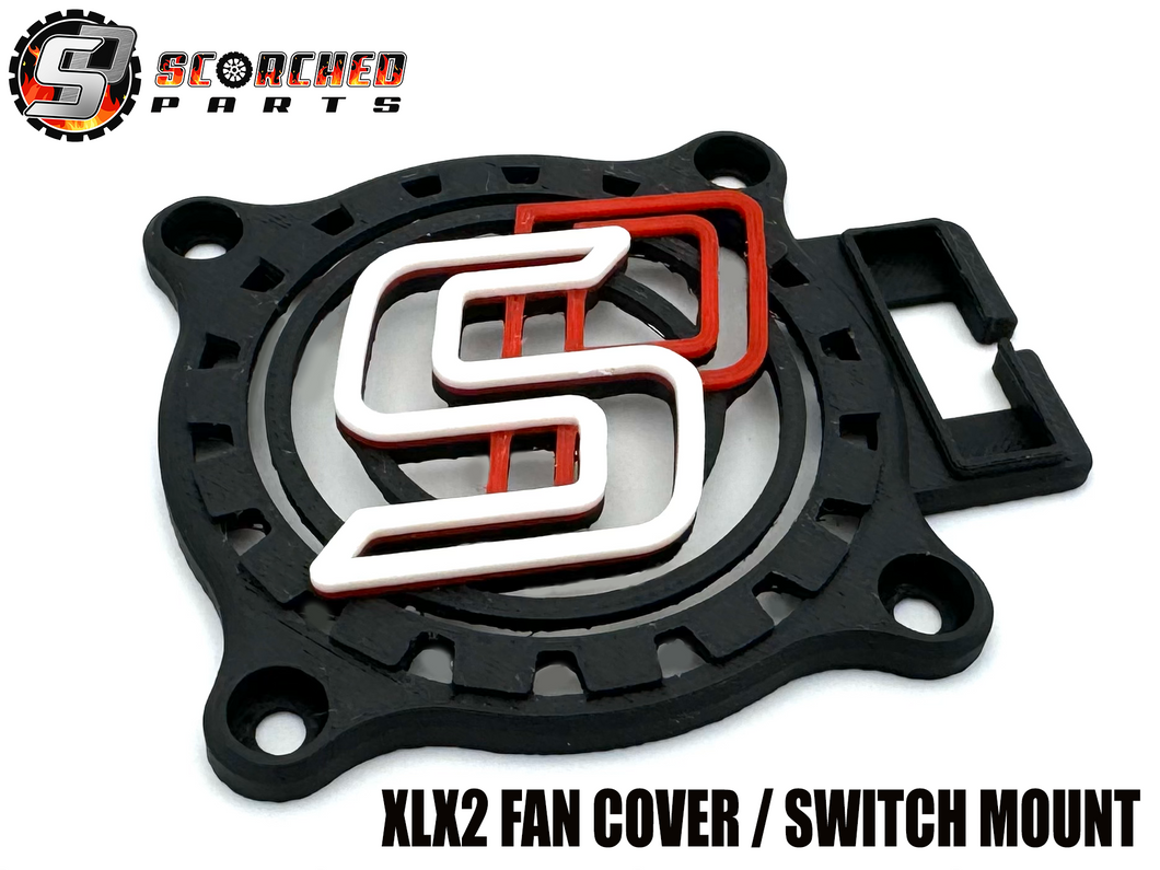 Scorched Fan Cover for Castle XLX2 with switch holder