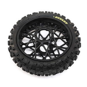 LOSI Promoto Dunlop MX53 Rear Tire Mounted, Black Z-LOS46005