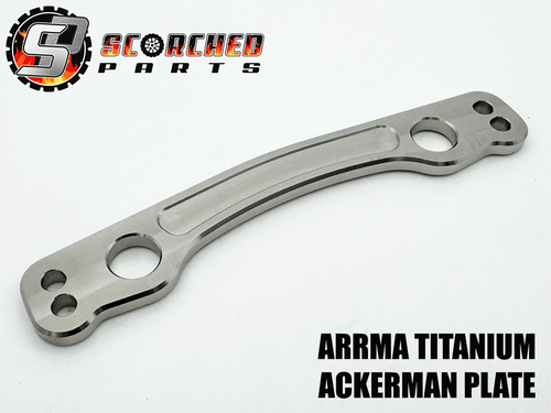 Titanium Ultimate Ackerman Steering Plate - for Arrma 6s and 1/7th vehicles