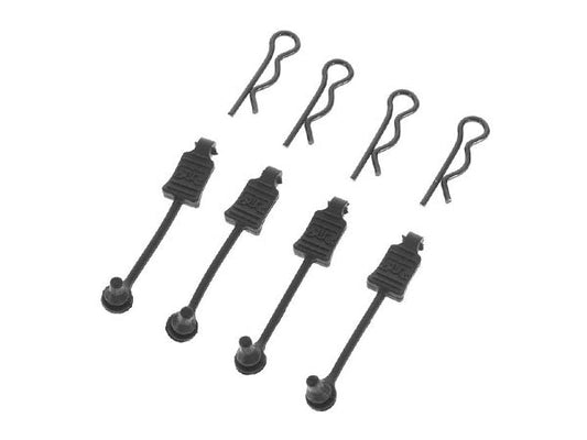 Arrma Body Clip Retainers 1/10th Scale ( Black - 4) Z-AR390165