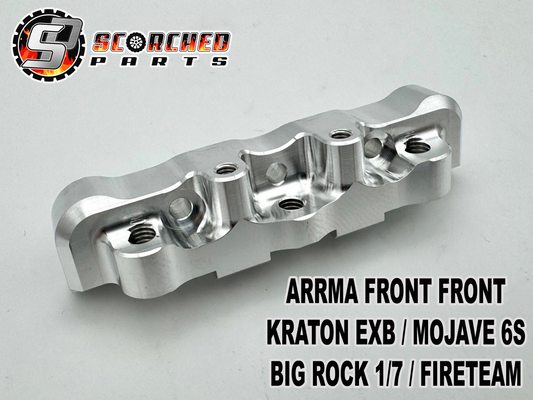 Billet Hinge Pin Holder Front Front - Arrma  Kraton EXB/Mojave/Fireteam