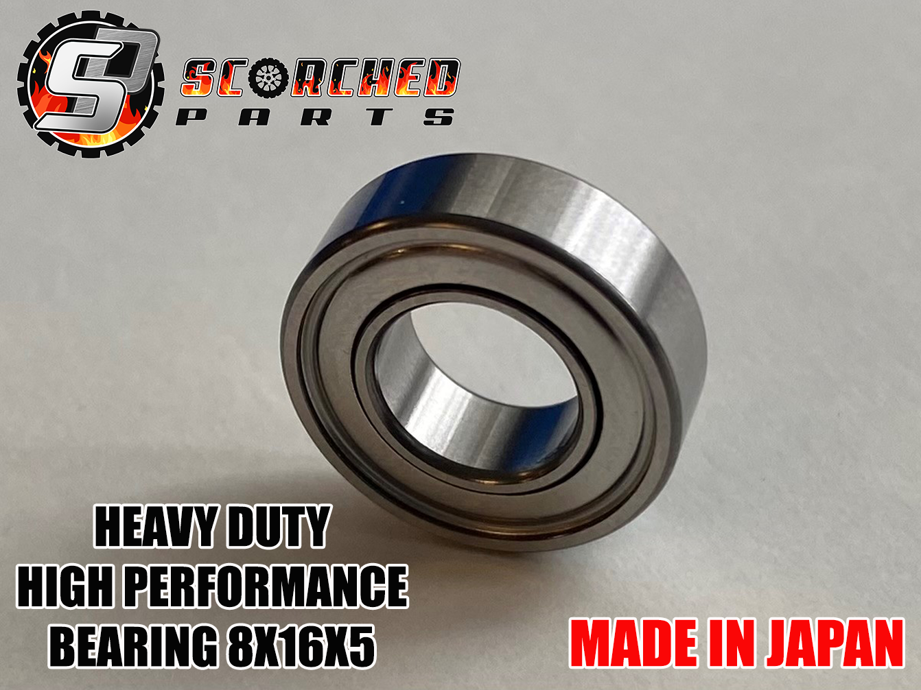 High Performance, SKF Heavy Duty Japanese Bearing - 8x16x5 Metal Sheild