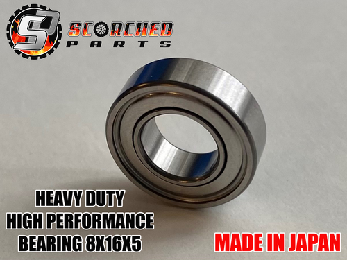High Performance, Heavy Duty Japanese Bearing - 8x16x5 Metal Sheild