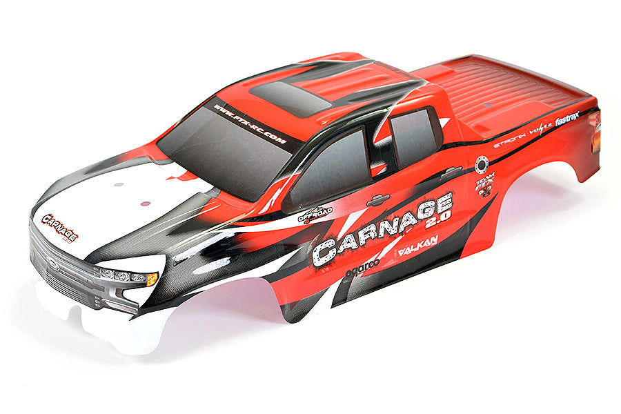 FTX Carnage 2.0 1/10 Brushed Truck 4wd RTR - Red FTX5537R