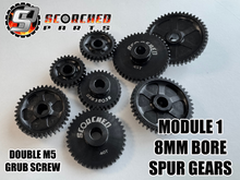 Load image into Gallery viewer, Scorched Parts SPUR GEARS MOD1 8mm BORE - 24 - 50T