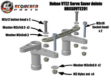 Load image into Gallery viewer, Hobao Billet Aluminium Bell Crank Arms / Servo saver delete - for Hobao VTE2