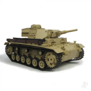 1:16 GERMAN TAUCH PANZER III (2.4GHZ+SHOOTER+SMOKE+SOUND) HENGLONG (HLG3849-1)