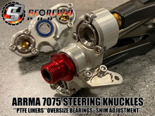 Load image into Gallery viewer, Steering Knuckle Front Hub Pair -  for Arrma Limitless, Infraction, Felony, Mojave* etc