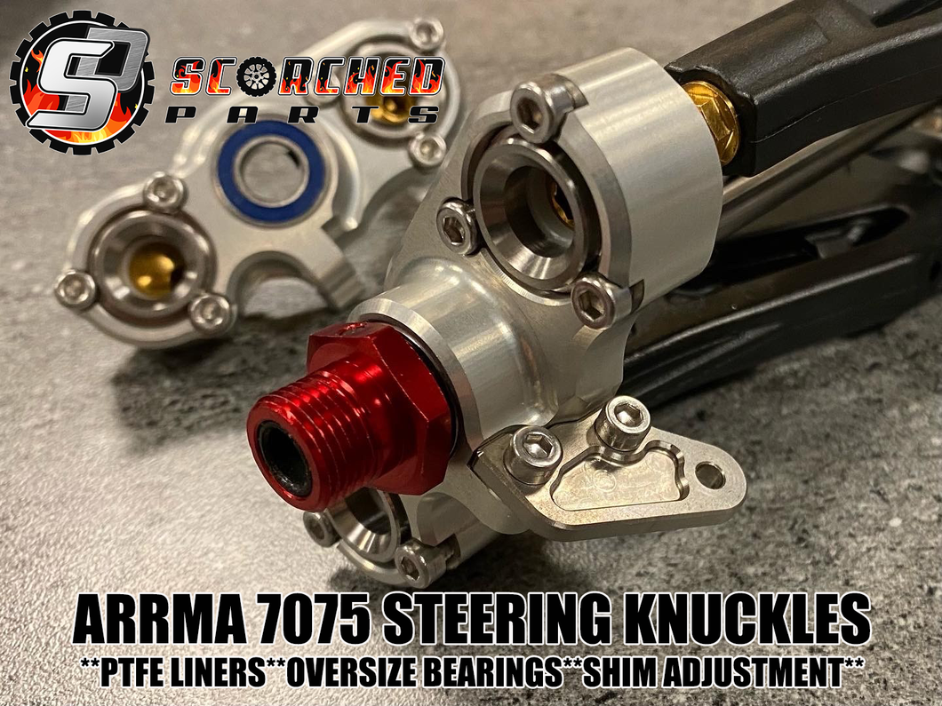 Steering Knuckle Front Hub Pair -  for Arrma Limitless, Infraction, Felony, Mojave* etc
