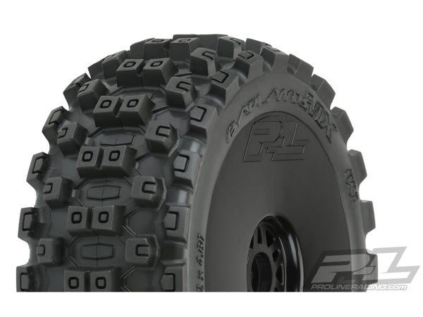 Pro-Line Badlands MX M2 (Medium) 1:8 Buggy Tyres on Black Wheels (2) PRO9067-41