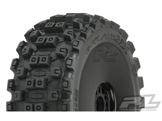 Pro-Line Badlands MX M2 (Medium) 1:8 Buggy Tyres on Black Wheels (2) PRO9067-41