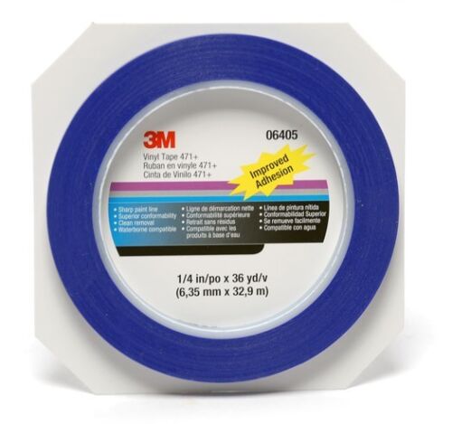 3M 06404 Blue Fine Line Masking Tape 3.17mm x 33m