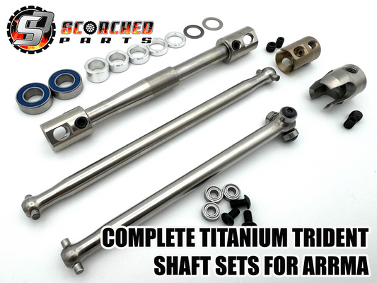 Trident Centre Drive Shafts and Spool Complete Set - for Arrma Limitless / Infraction /Felony