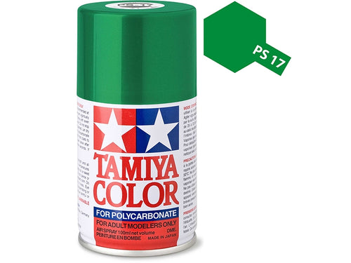 Tamiya PS-17 Metallic Green Polycarbonate Spray