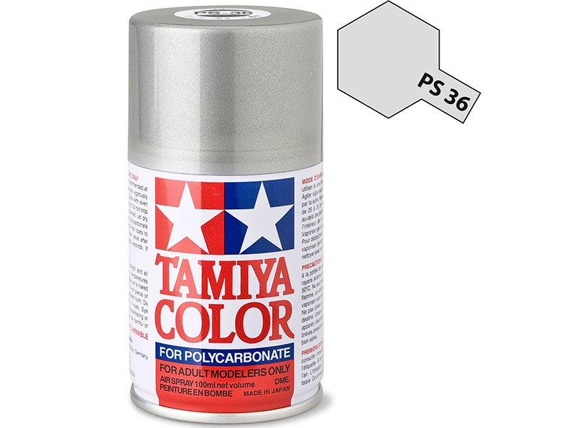 Tamiya PS-36 Translucent Silver Polycarbonate Spray Paint