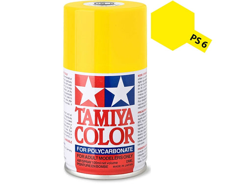 Tamiya PS-6 Yellow Polycarbonate Spray Paint