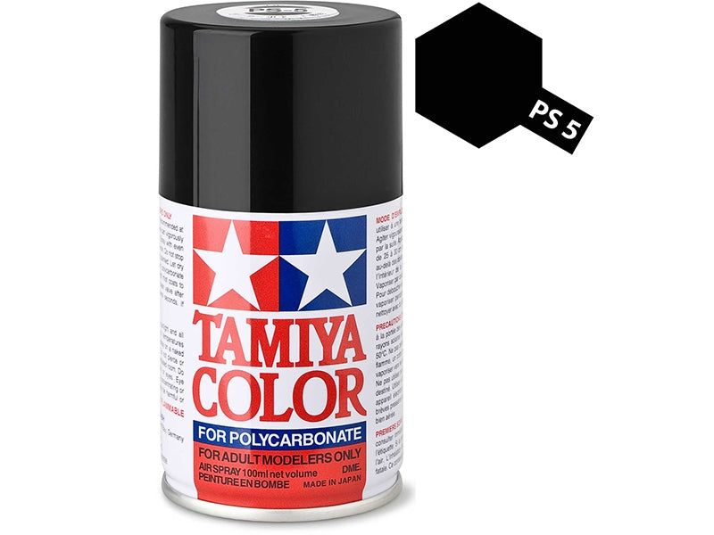 Tamiya PS-5 Black Polycarbonate Spray Paint