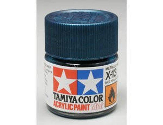 Tamiya Mini X-13 Metallic Blue 10ml Acrylic Paint 81513