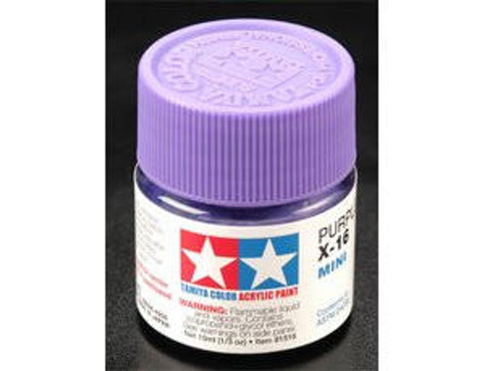 Tamiya Mini X-16 Gloss Purple 10ml Acrylic Paint 81516