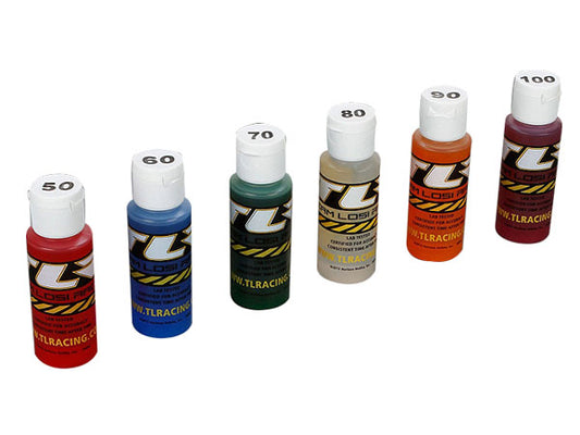 TLR Shock Oil 6 pack 50 60 70 80 90 100 2oz Bottle Z-TLR74021