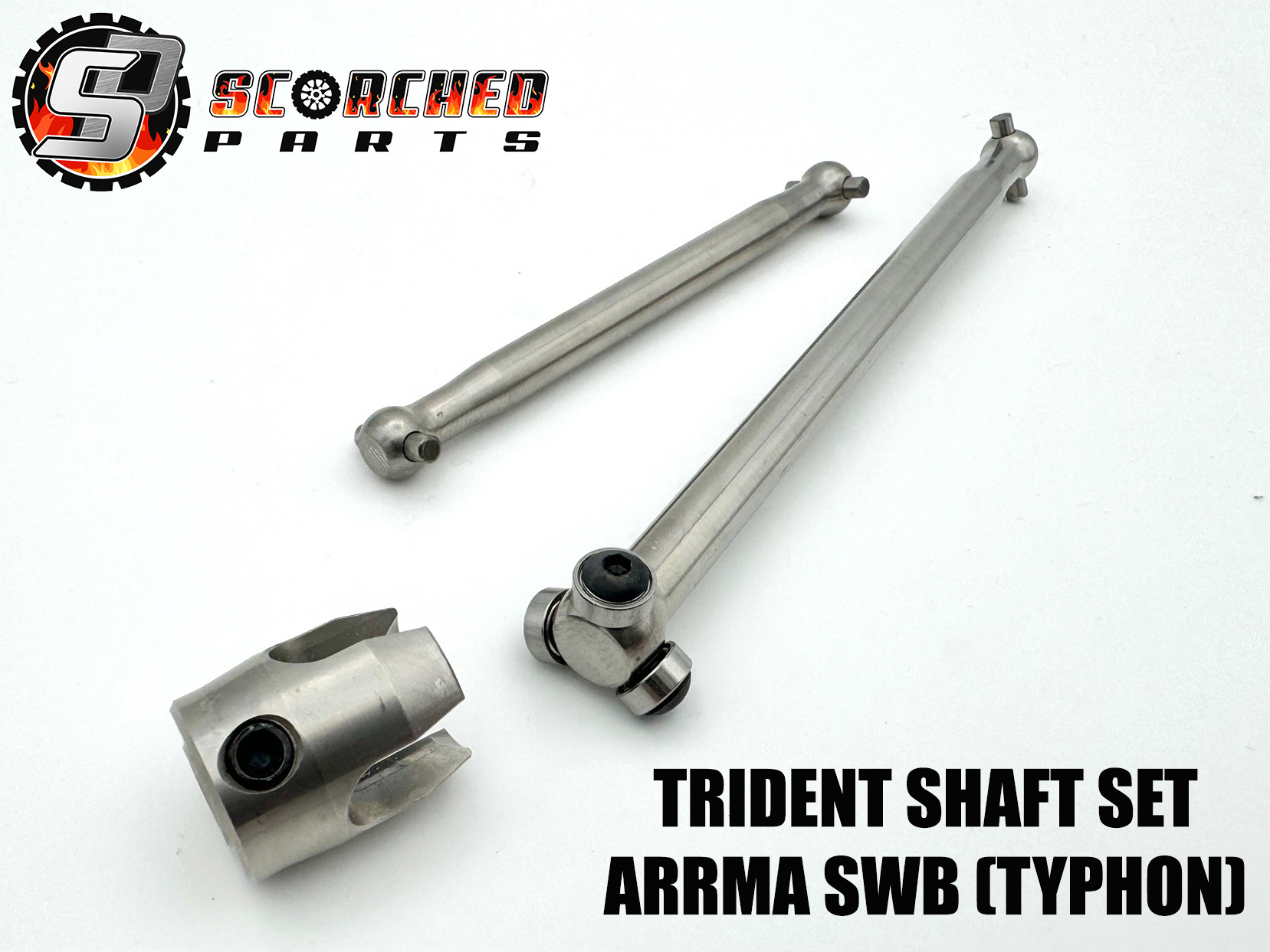 Trident Ball Bearing Titanium Centre Drive Shaft Pair - Both shafts fo ...