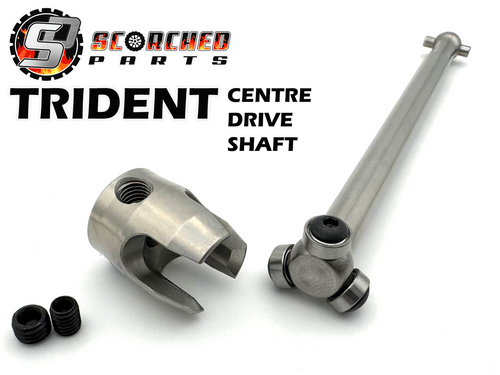 Trident Titanium Front Centre Drive Shaft 102mm- for Arrma Limitless v1/Infraction/Felony