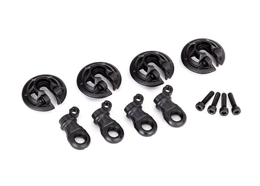 Traxxas Spring retainers, (4) Rustler / UDR TRX8459