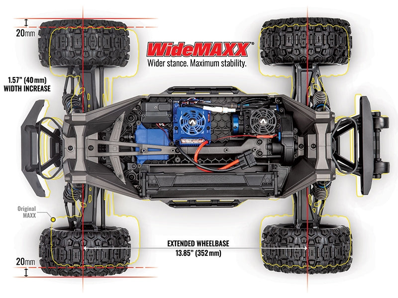 Traxxas WideMaxx Monster Truck - Rock N Roll  TRX89086-4-RNR