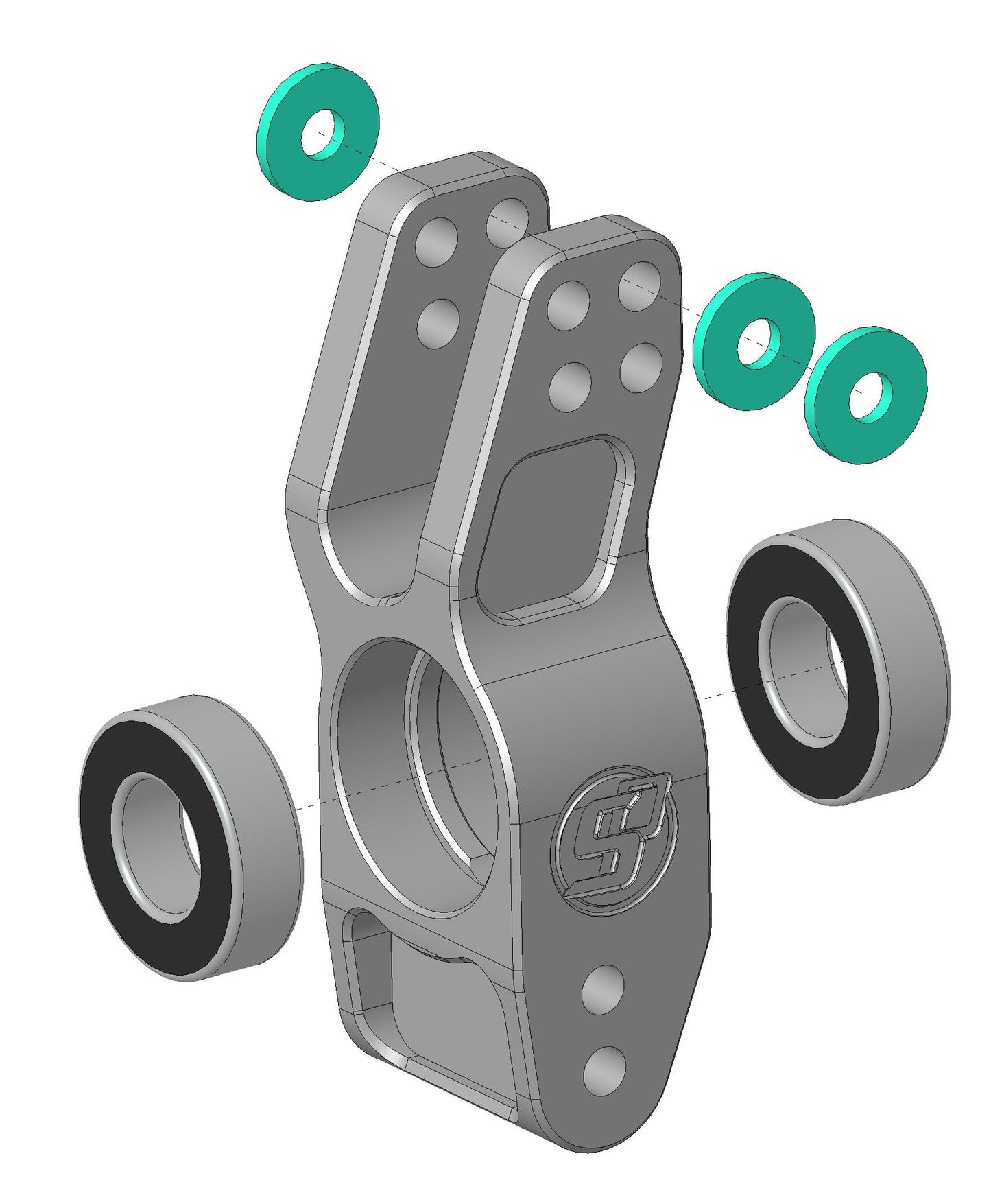 Rear Hubs set -  for Hobao VTE2 / VS2
